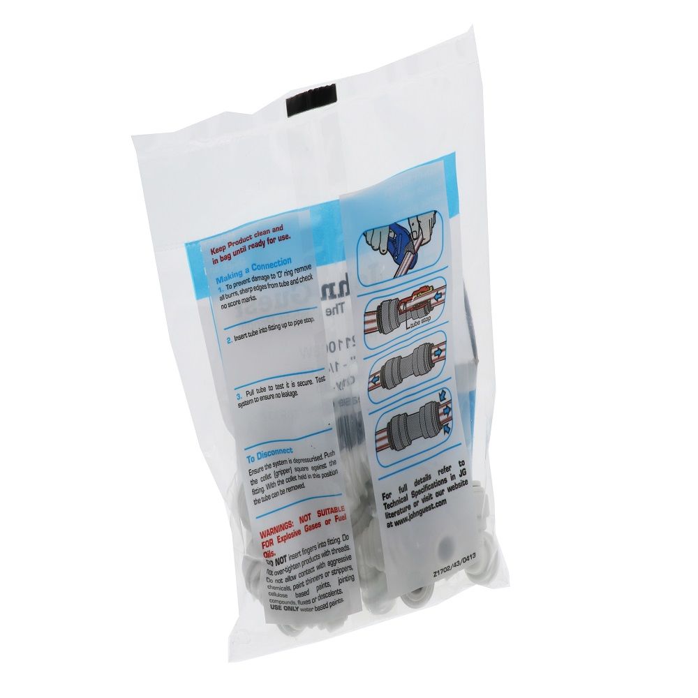 John Guest Reducing Elbow Polypro - 5/16 x 1/4