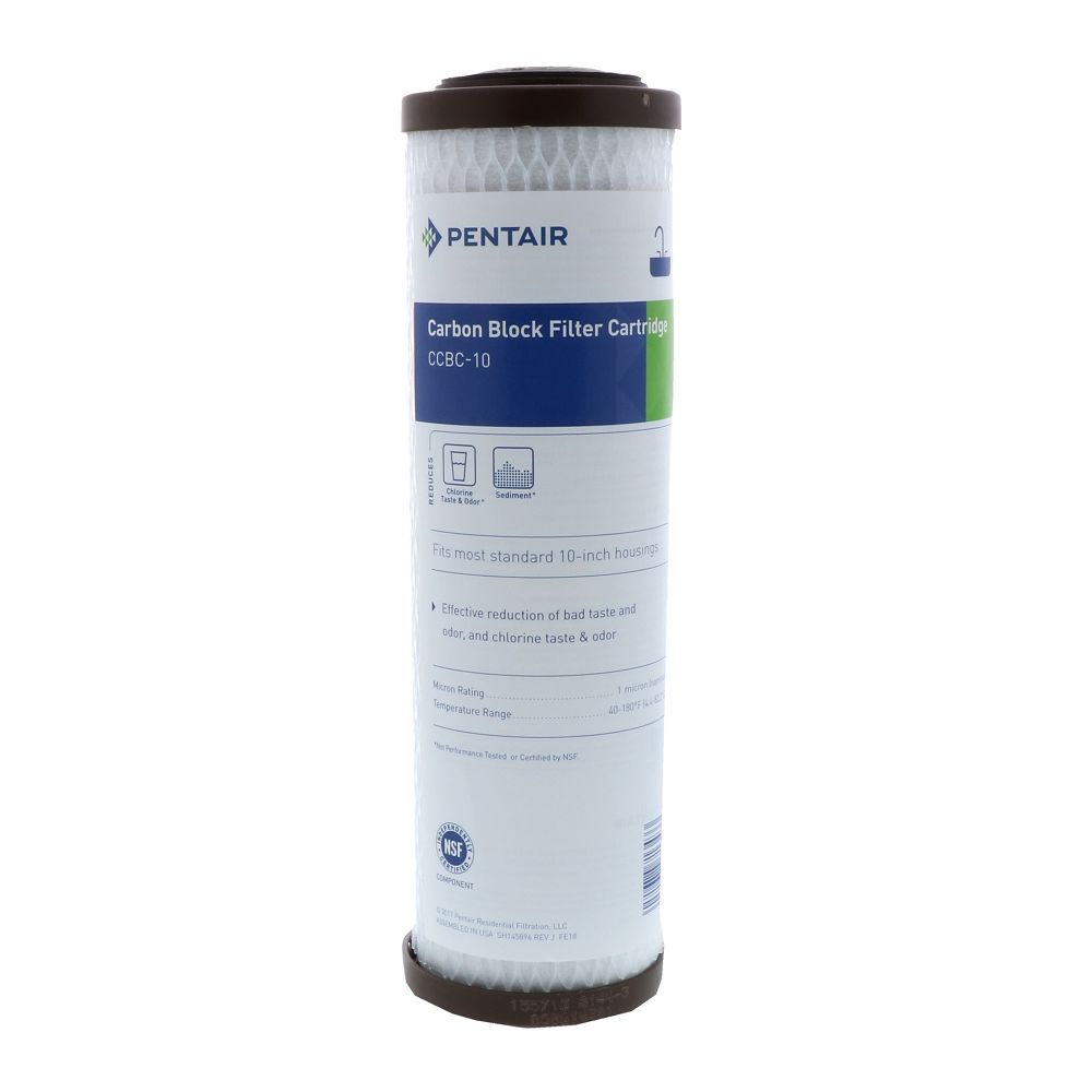 Pentek 155713-43 CCBC-10 Coconut Carbon Block Filter Cartridge 1 mic