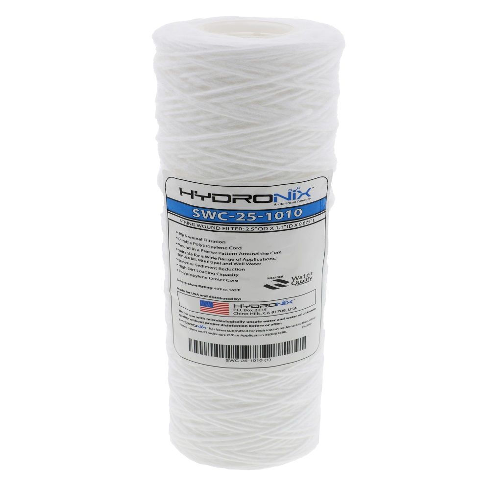 10" String Wound Polypropylene - 10 Micron Filter