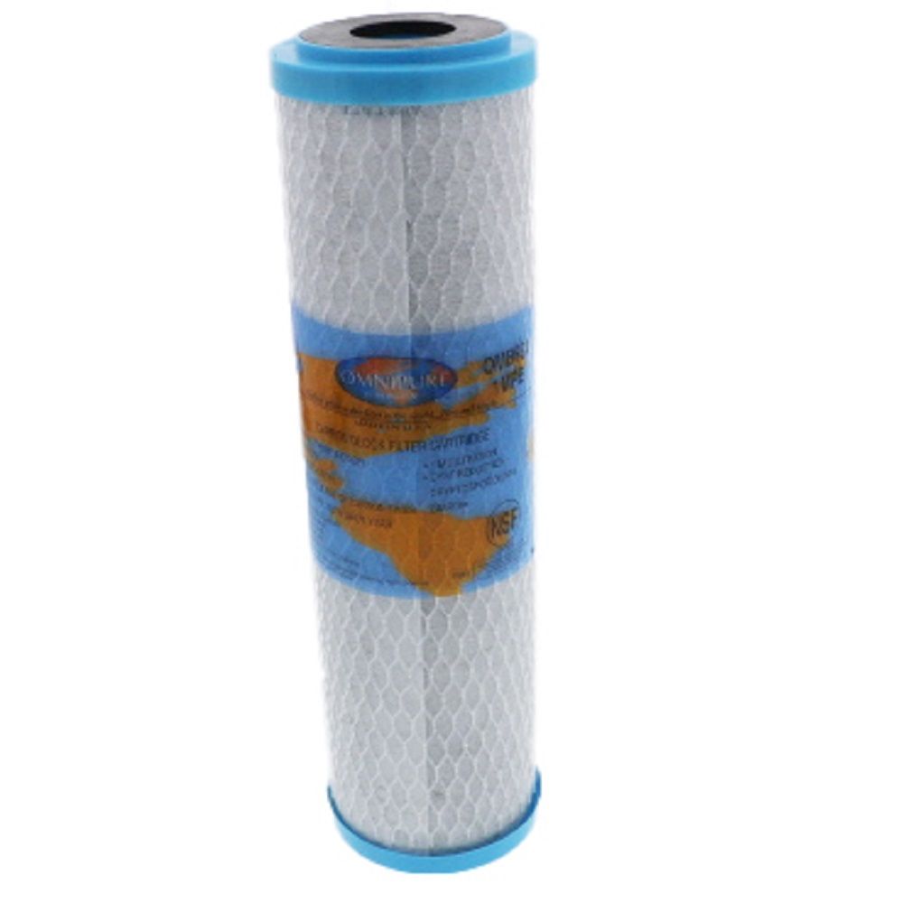 Omnipure OMB934-1L 9-3/4" Coconut Shell Carbon 1mic Block Filter w/ Lead Reduction