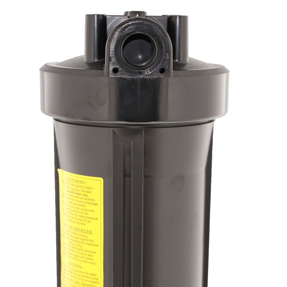 20" Neo-Pure Big Flow Filter Housing Black Cap/Black Sump 1.5" without Pressure Relief