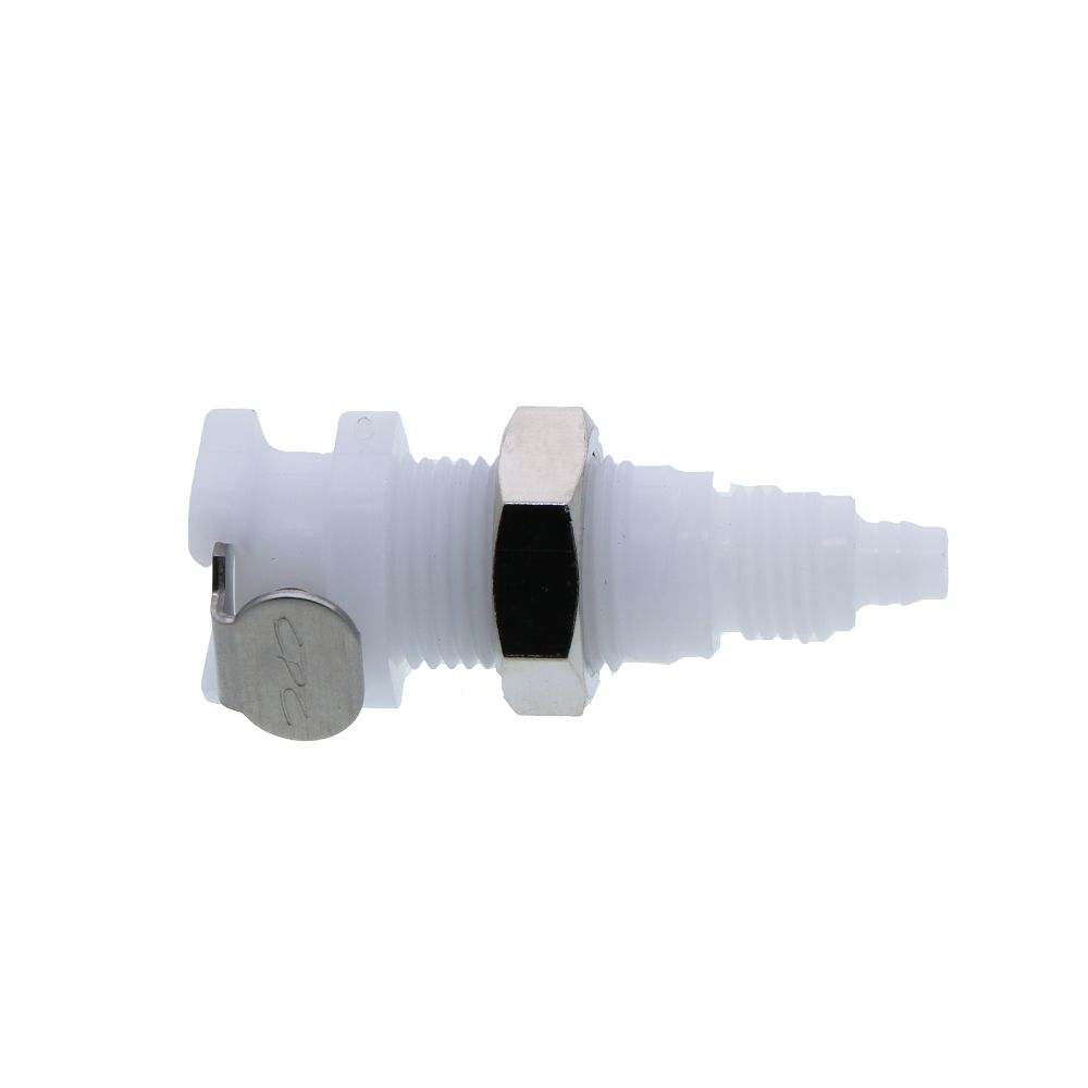 PMCD1204 Valved Panel Mount PTF Coupling Body 1/4 PTF