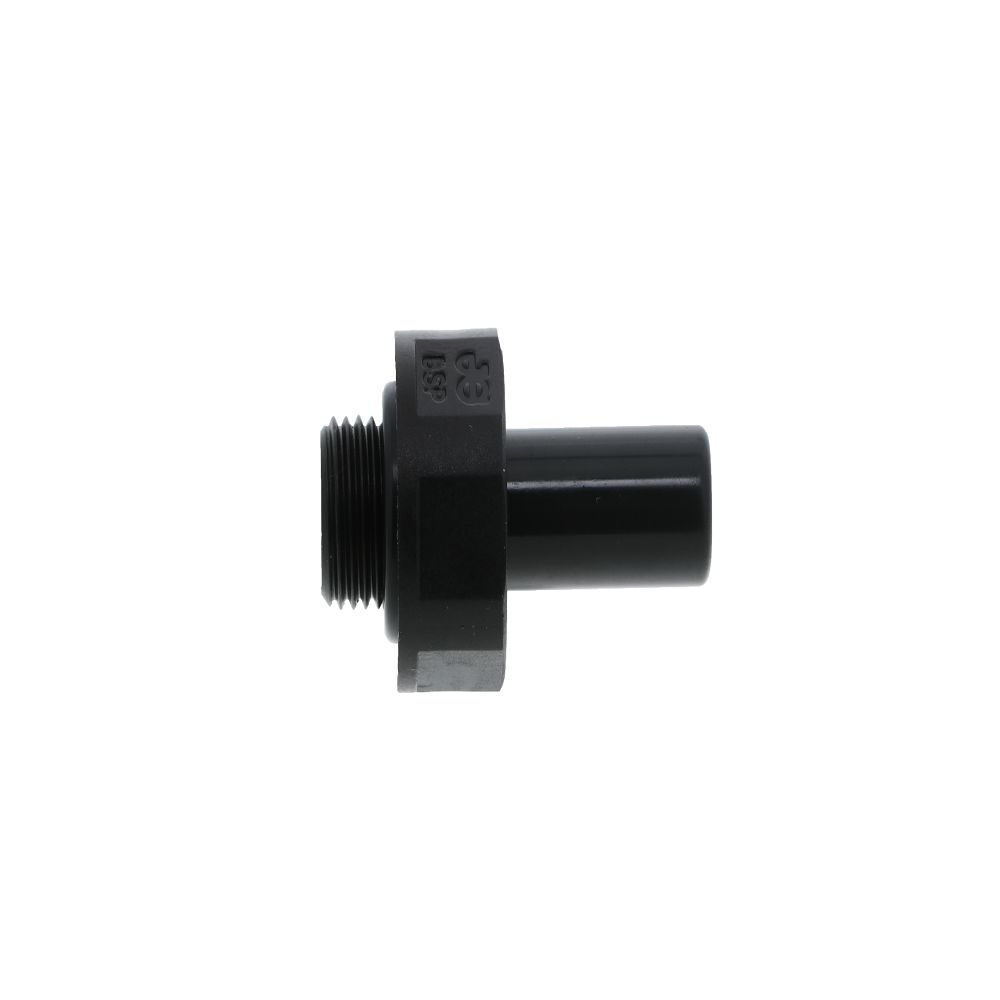 John Guest Stem Adapter BLACK ACETAL - 8mm x 1/8 BSP