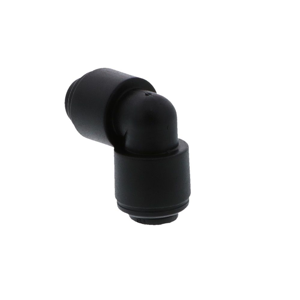 John Guest Reducing Union Elbow BLACK ACETAL - 6mm x 4mm