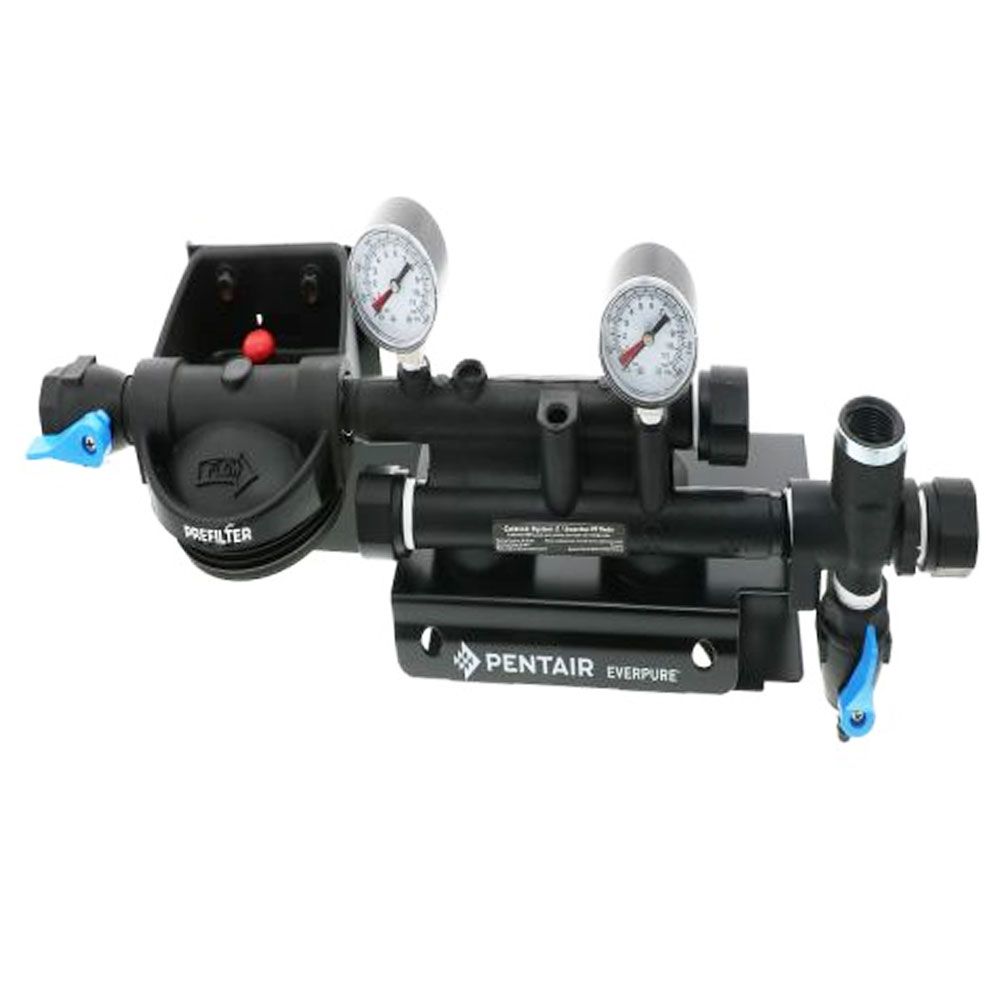 Everpure EV9293-22 Coldrink/Insurice Twin Manifold with 20" Prefilter