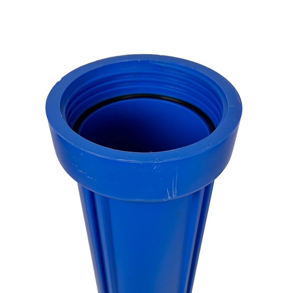 20" Neo-Pure Standard Water Filter Housing Black/Blue with Pressure Relief - 3/4" FPT Open Box