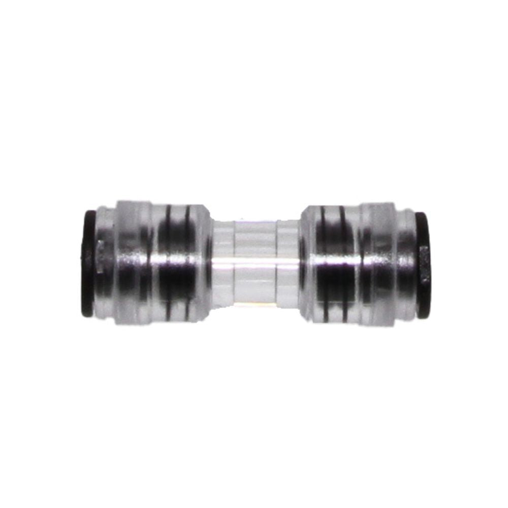 John Guest NC673 Clear Bodied Straight Tube Connector 8mm x 8mm