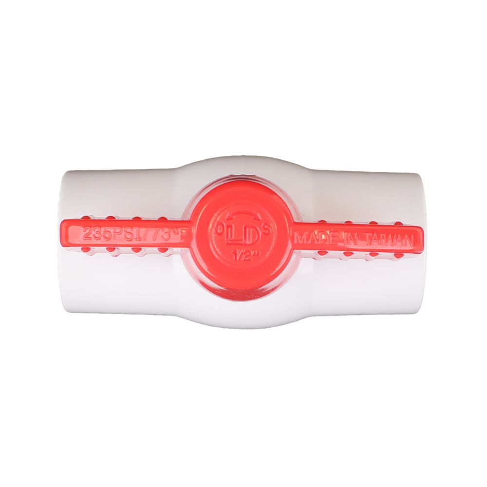 Schedule 40 PVC Molded-In-Place Ball Valve 1/2" FPT