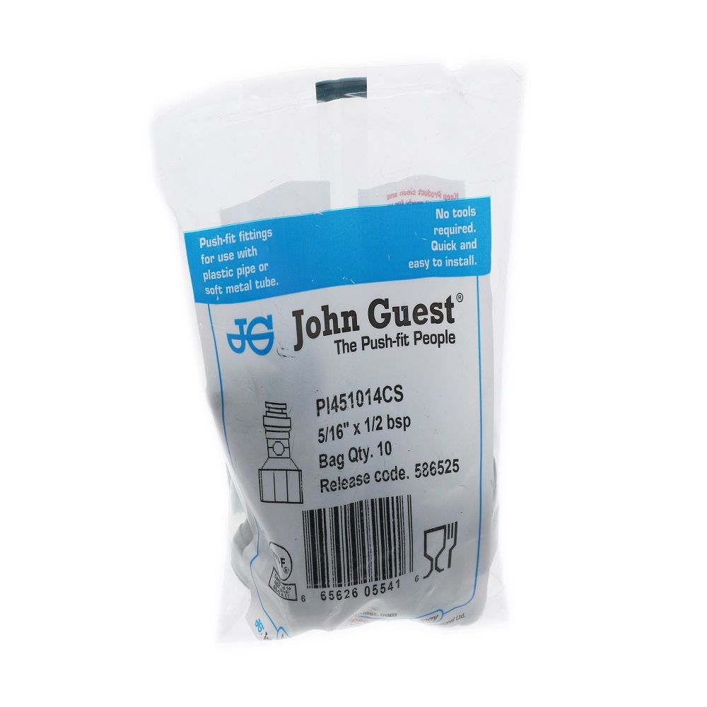 John Guest Female Adapter-Cone End BSPP - 5/16 x 1/2 BSPP