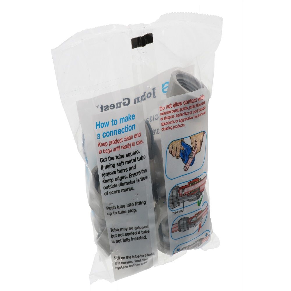 John Guest Faucet Connector BSPP - 3/8 x 3/4 BSPP