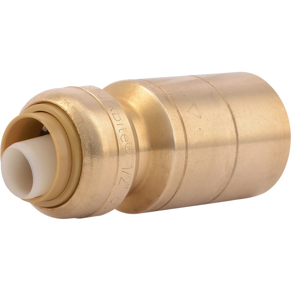 SharkBite® U722LF Lead-Free Brass Push-to-Connect Reducing Stem - 1/2" x 1" CTS