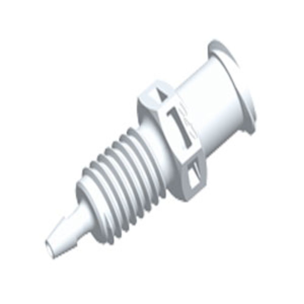PMLF2130 Luer Fitting White Nylon Panel Mount Female Luer X 1/16 HB