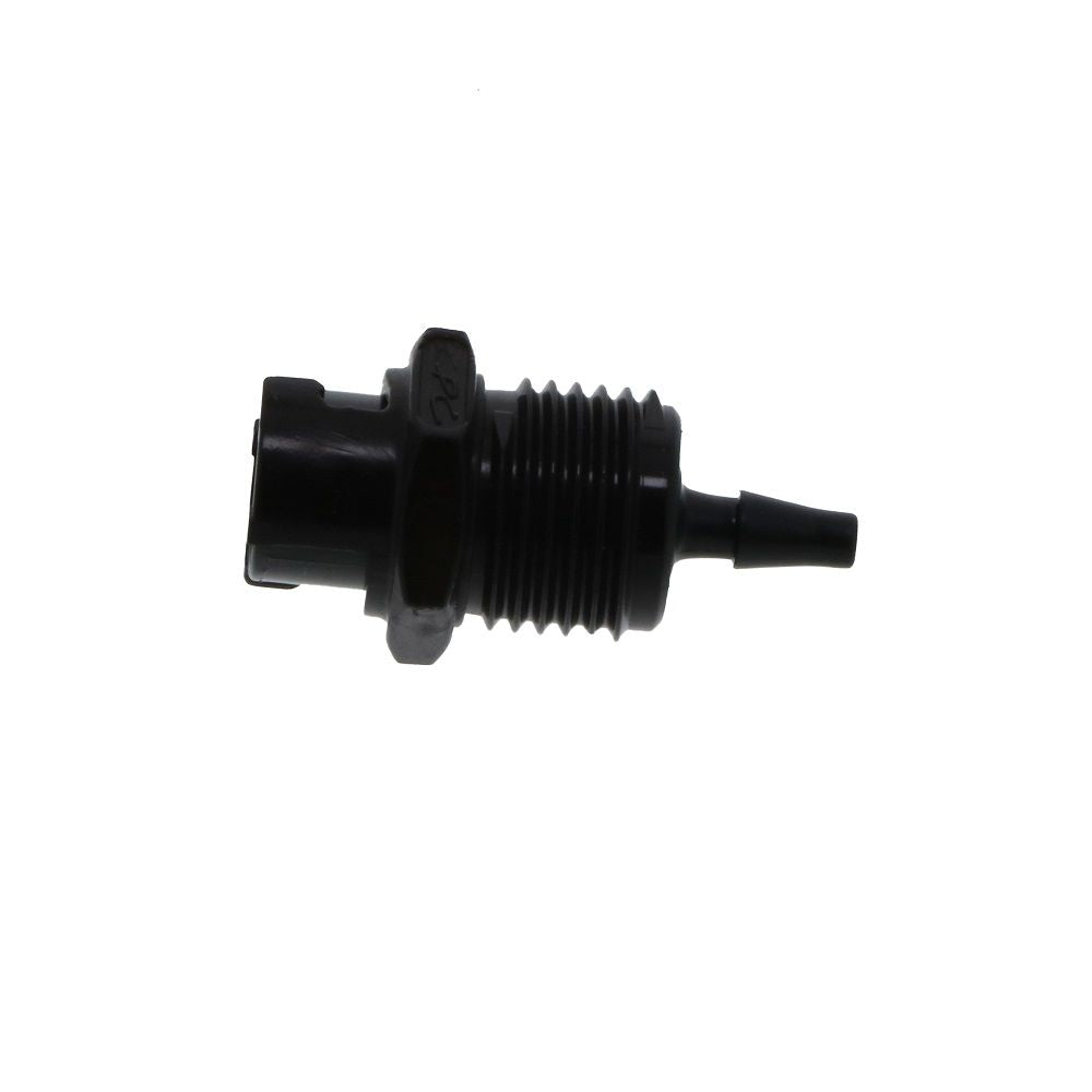 SMFPMM3BLK Non-Valved Panel Mount Hose Barb Coupling Body 3MM Hose Barb
