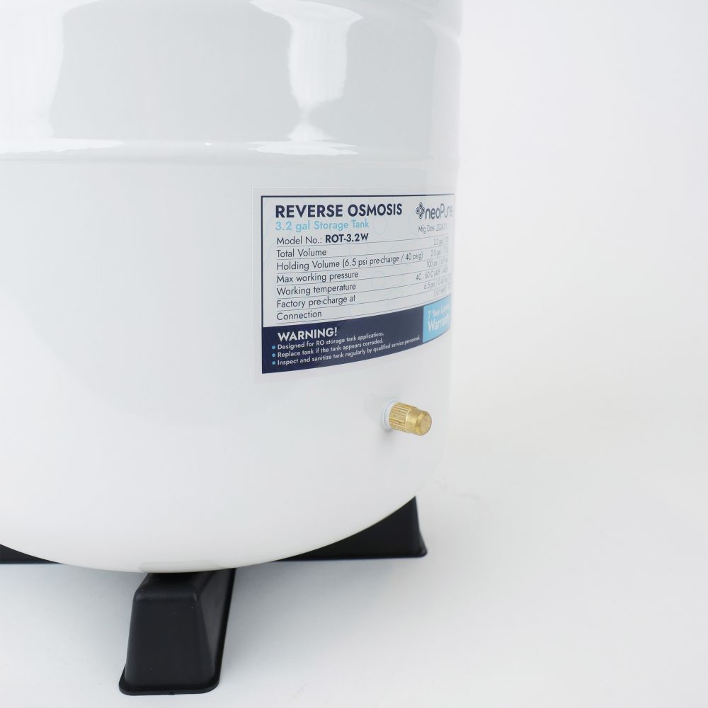 NeoPure Reverse Osmosis Storage Tank 3.2 Gallon OPEN BOX - White