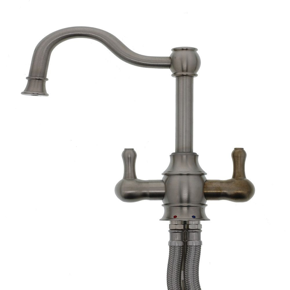 Mountain Plumbing MT1871-NL Traditional Hot & Cold Water Dispenser w/ Extended, Curved Spout