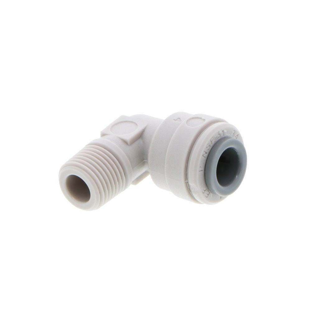 John Guest Fixed Elbow NPTF - 1/4 x 1/8 NPTF