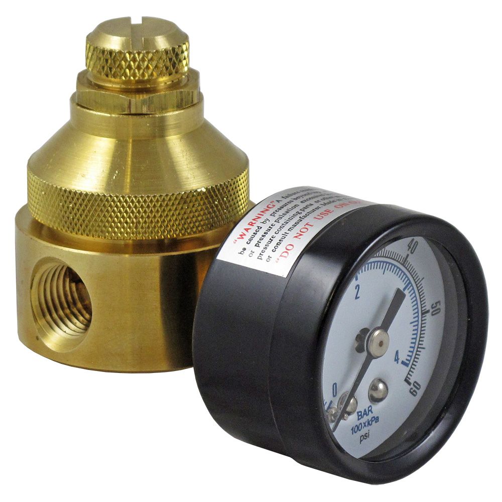 Watts Lead-Free Brass 560 Water Pressure Regulator w/Gauge
