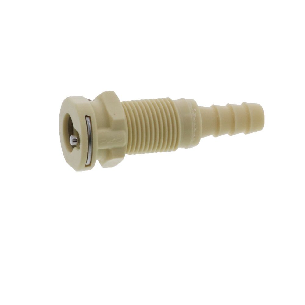 PMC160412 Panel Mount Hose Barb Coupling Body 1/4 ID Barb