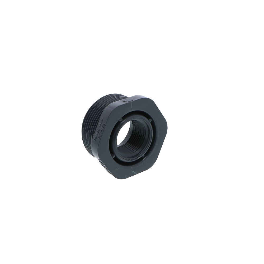 Schedule 80 PVC Bushing 1-1/2" MPT x 3/4" FPT