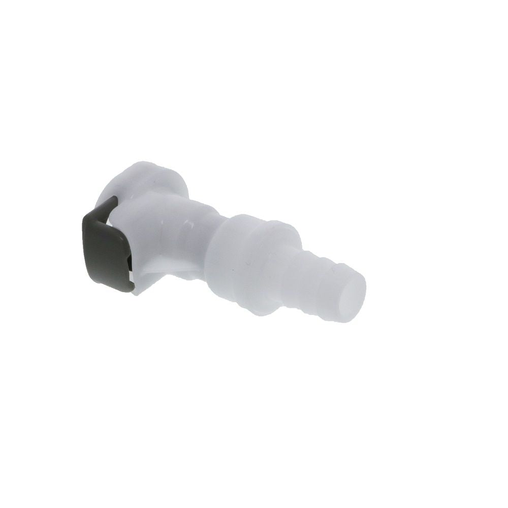 APCD17006SH NSF Valved In-Line Hose Barb Coupling Body with Shroud 3/8 ID Barb