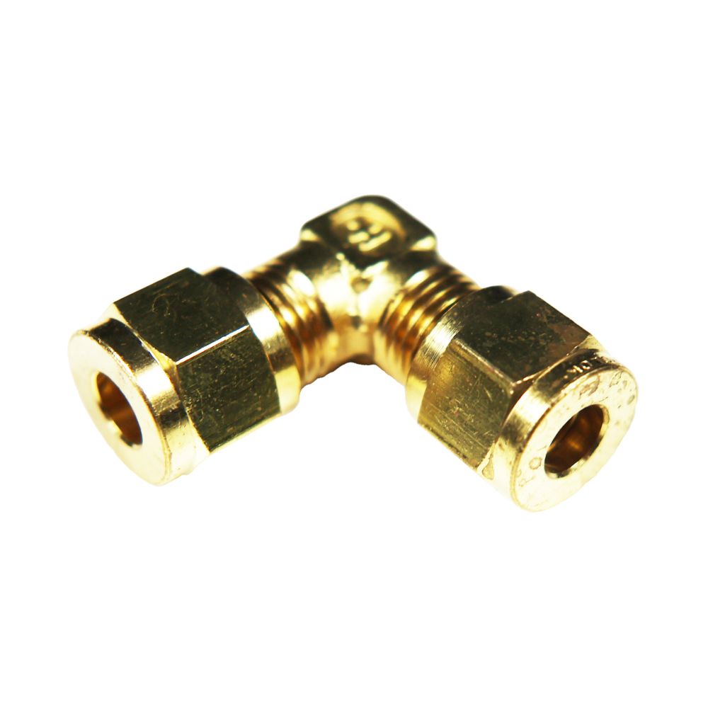 Brass Compression Union Elbow 1/4 x 1/4 Compression LF