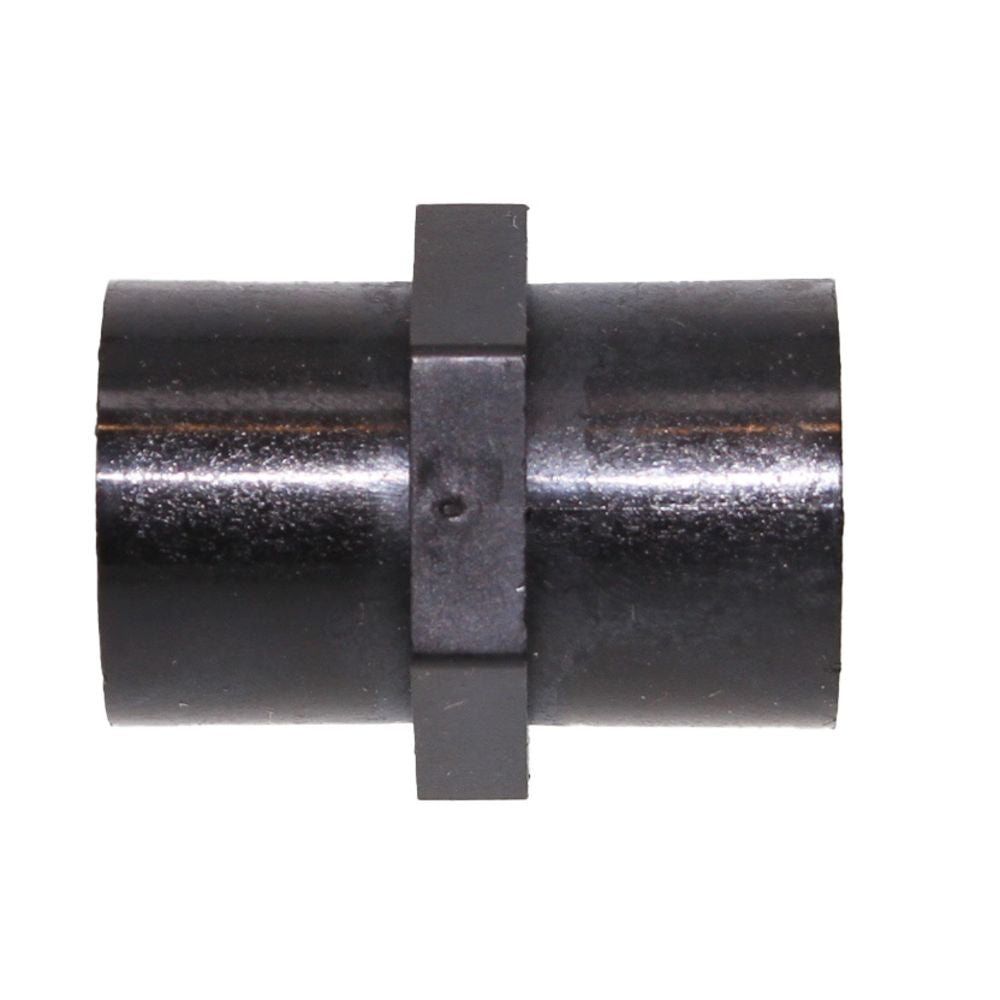 Union Coupler 1/2 FNPT x 1/2 FNPT - Black Polypropylene