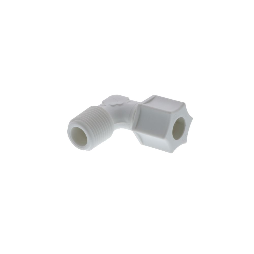 JACO 40-6-6-P-PG Polypropylene Male Elbow 3/8 OD Tube x 3/8 MPT