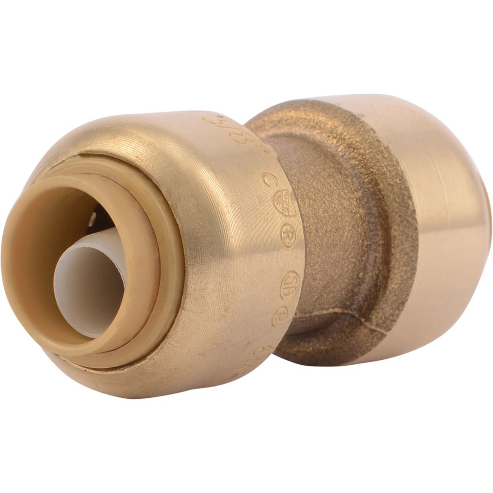 SharkBite® U006LF Lead-Free Brass Push-to-Connect Coupling - 3/8" x 3/8"
