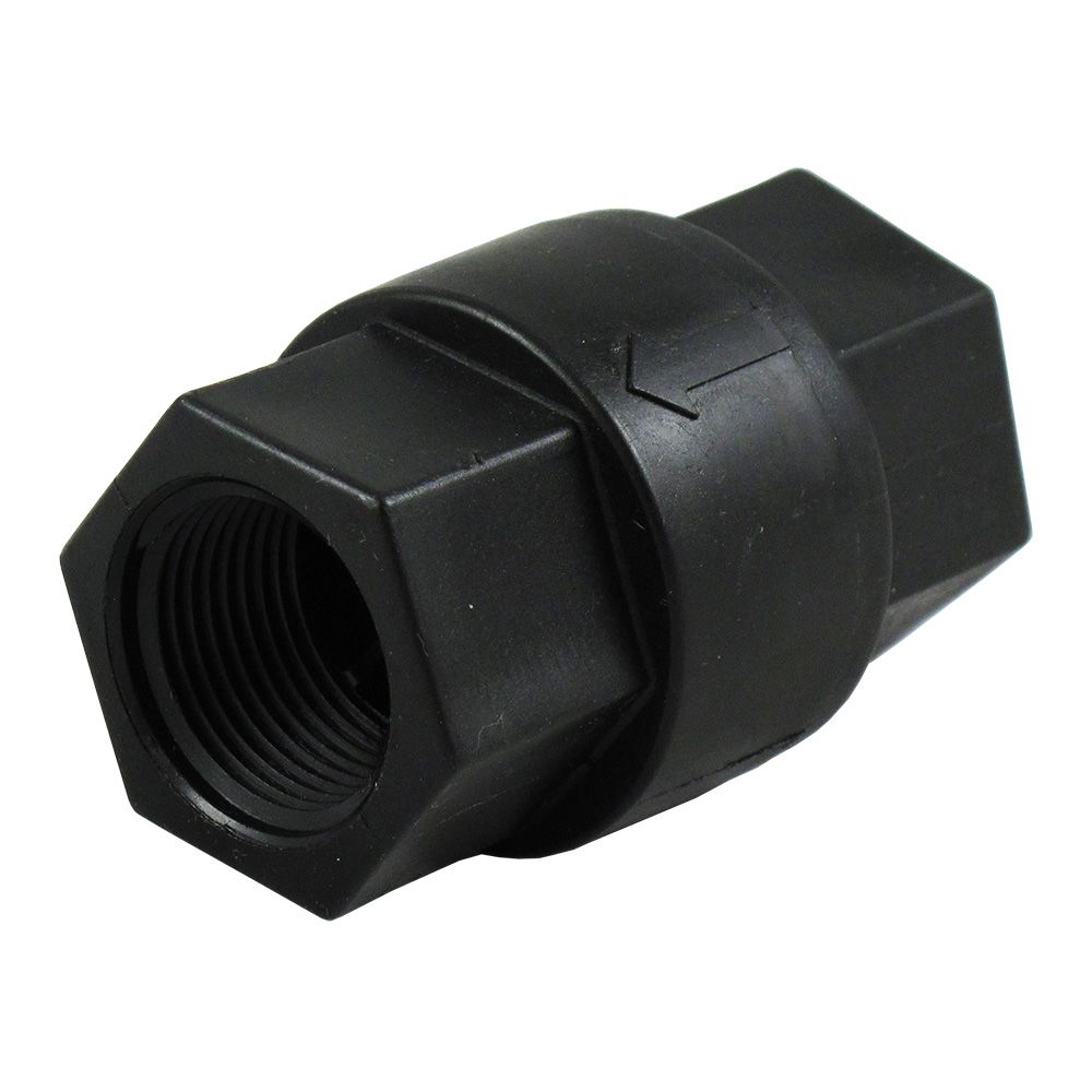 Inline Poppet Check Valve 687 Series PP 3/4" FPT - BUNA