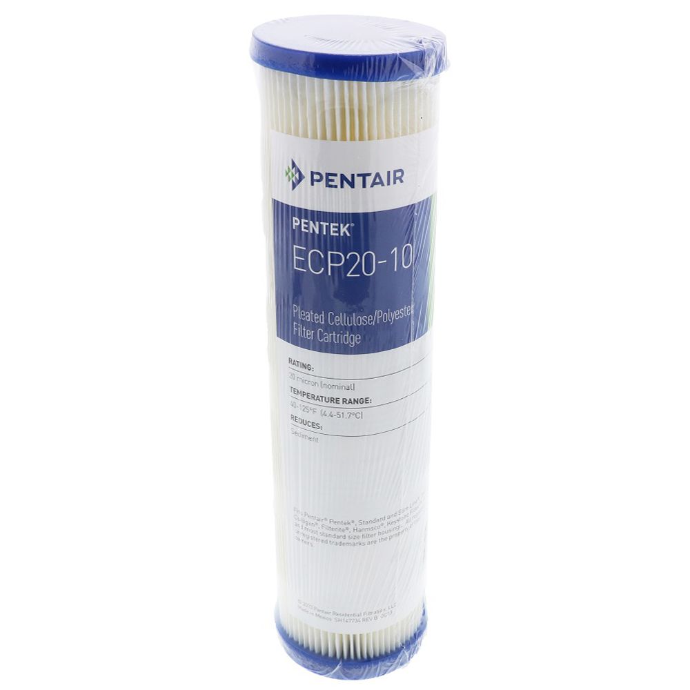 9-3/4" Pentek Pleated Cellulose-Polyester ECP20-10 20 mic Filter