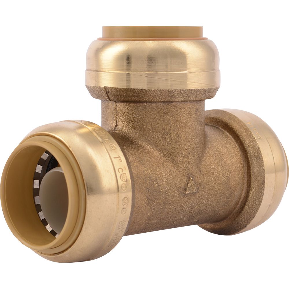 SharkBite® U374LF Lead-Free Brass Push-to-Connect Tee - 1" x 1" x 1"