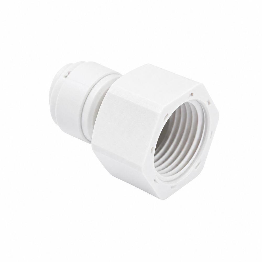 NeoFit - Acetal White Female Adapter- UN V-Type- 1/2" tube OD x 1/2-16 UN
