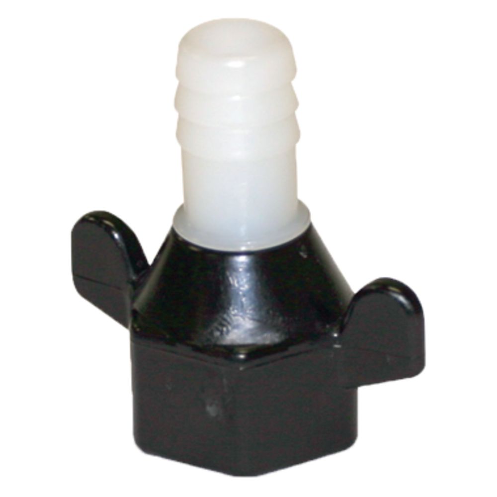 Wingnut Swivel SHURflo 1/2" FPT x 3/8 Barb Poly