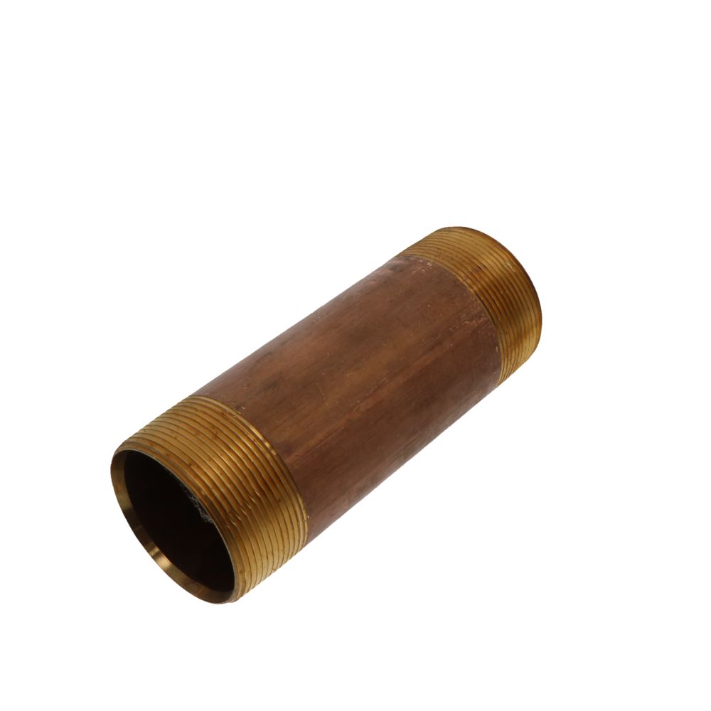 Lead-Free Red Brass Pipe Nipple 2 MIP x 6