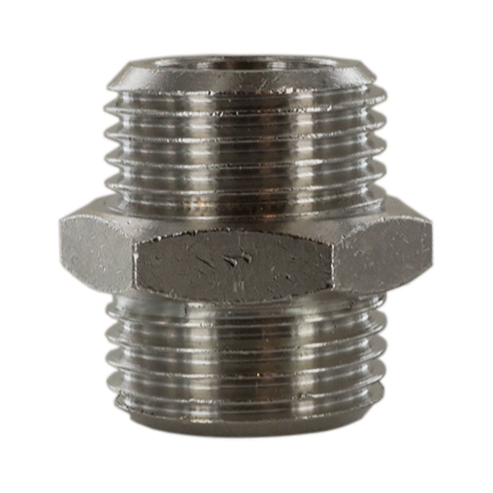 Parker Legris Nickel Plate Brass 1/2" BSPP x 1/2" BSPP