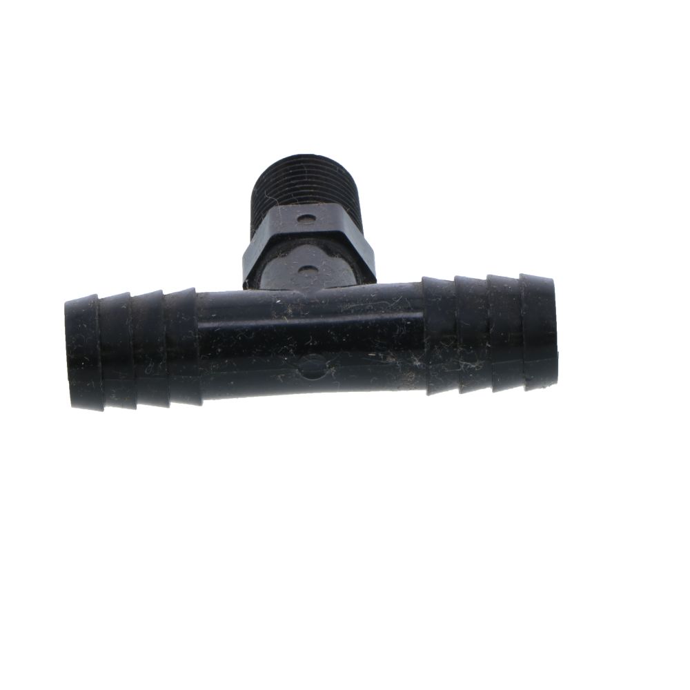 Barb Tee x Male Branch - 1/2 ID x 1/4 MNPT