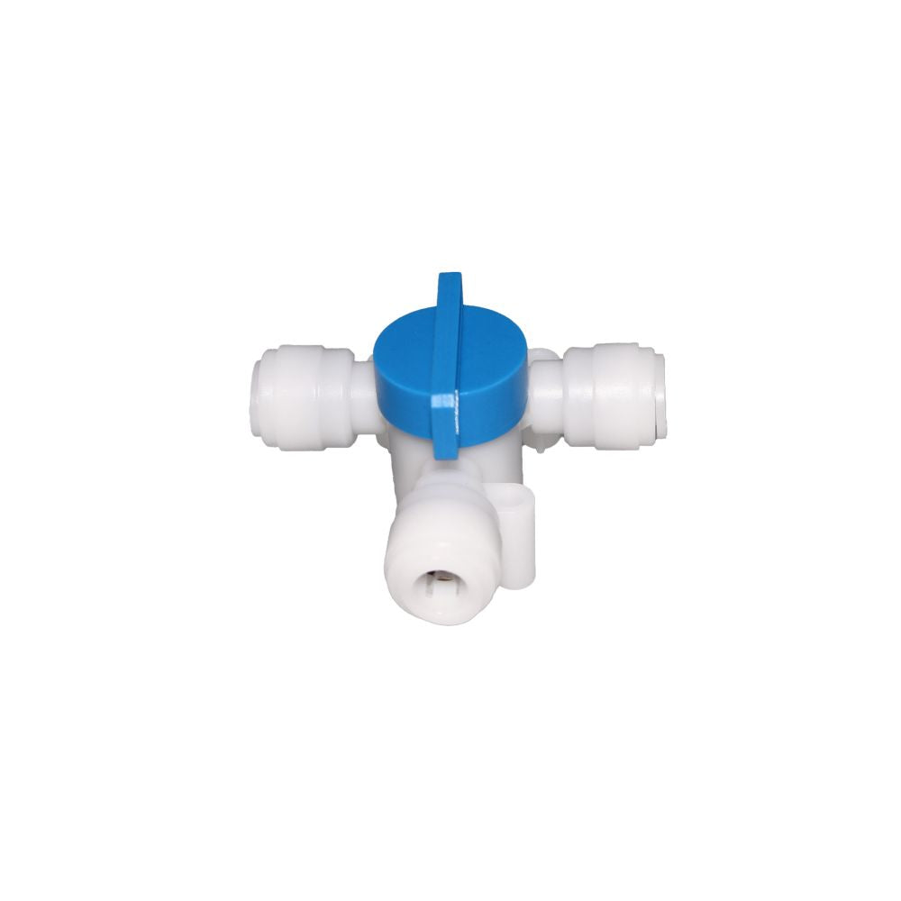 NeoFit - Acetal Natural White Tee Valve 3/8"tube