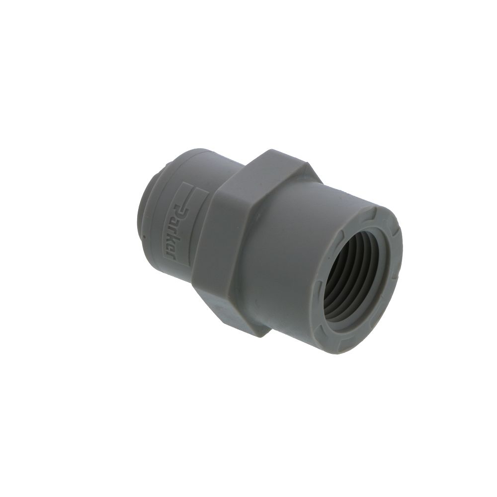 Parker A6FC6-MG TrueSeal Acetal Female Connector 3/8" QC x 3/8" FNPT