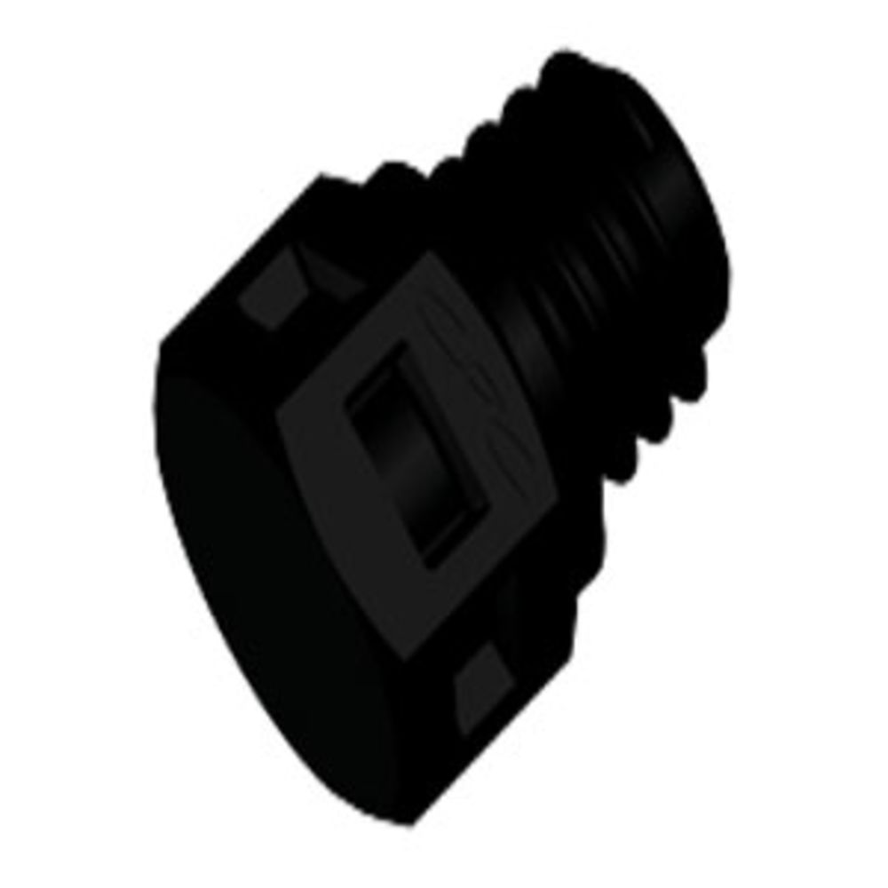 MP31 Plug Fitting Black Nylon Tapered 10-32