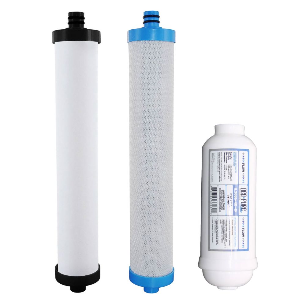 Microline CTA-14D RO System Replacement Prefilter and Postfilter Kit
