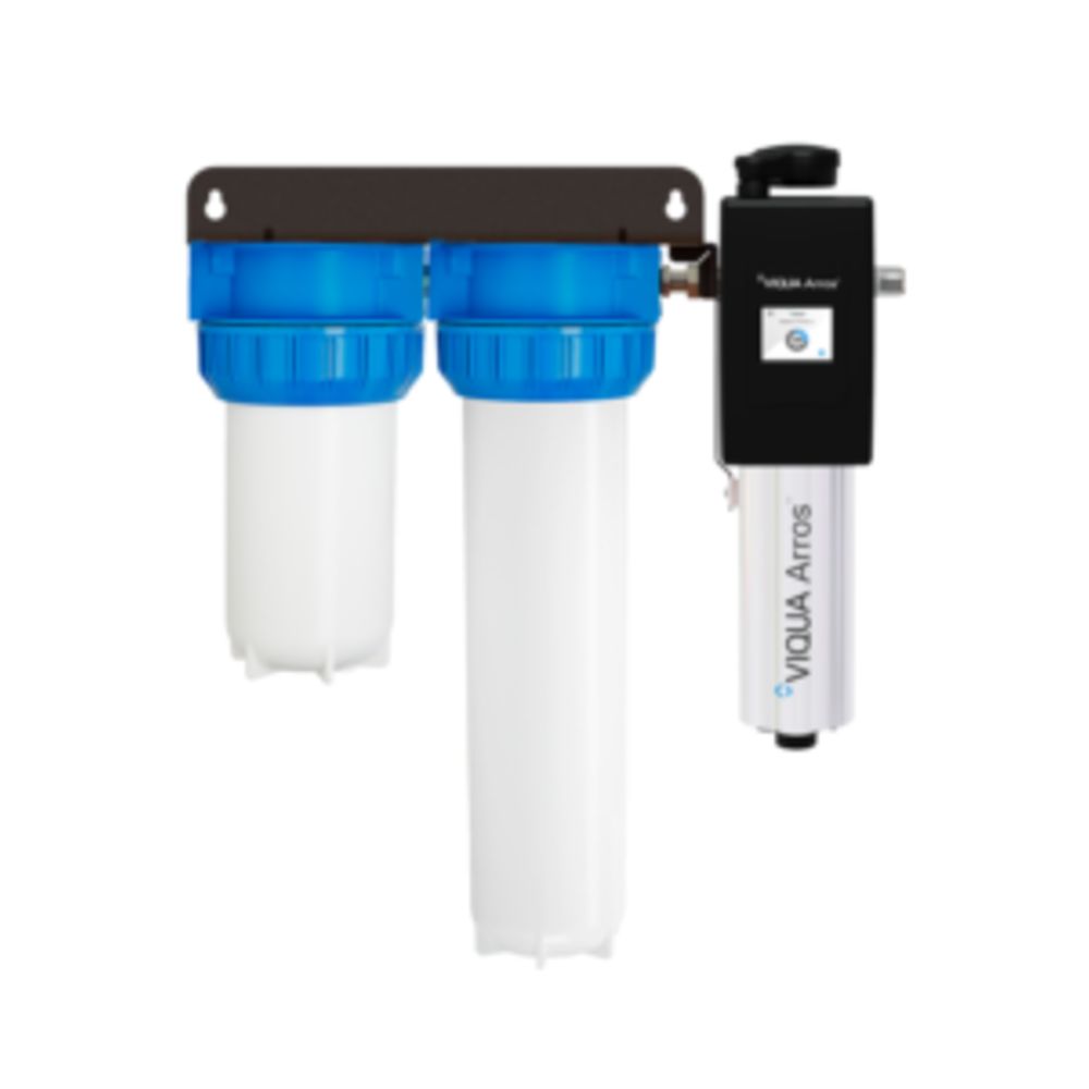 UV System Viqua Arros 15 Integrated Home System 120V 9gpm@125psi w/1x20" Sed Filt & 1x20" Carb Filt