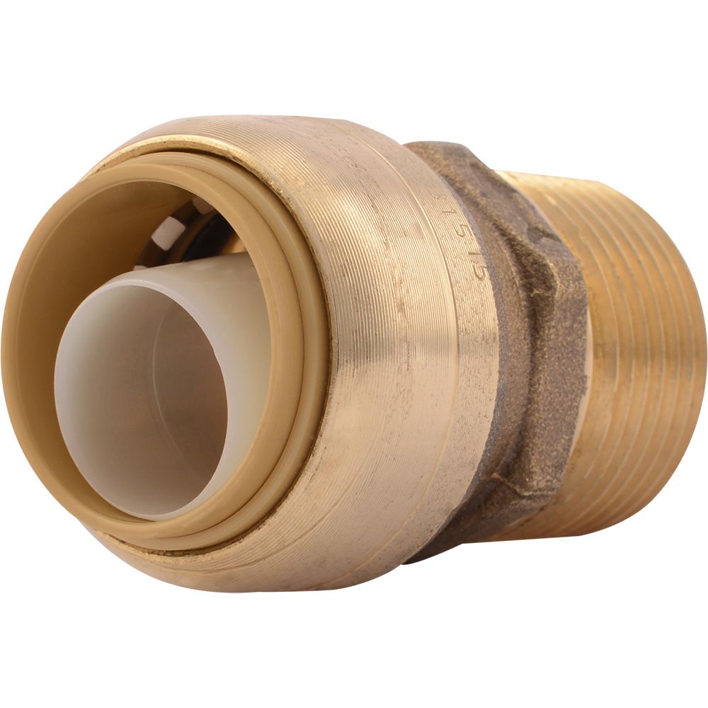SharkBite® U134LF LeadFree Brass PushtoConnect Male Adapter 3/4