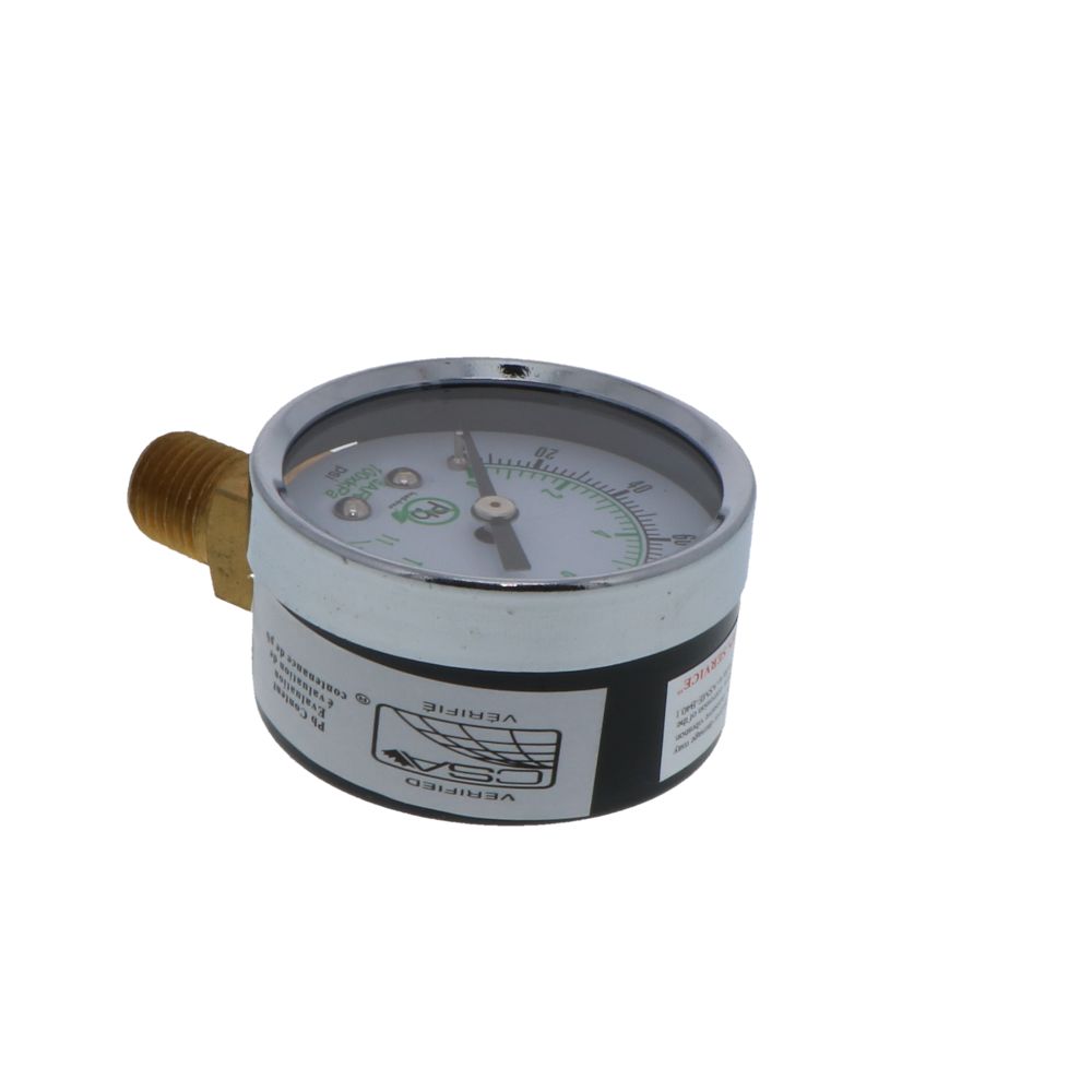 Water Pressure Gauge, Lower Mount, Lead-Free 0-160 PSI