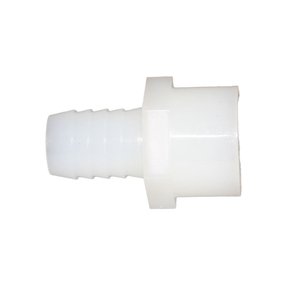 Female Barb Adapter - 5/8 barb x 1/2 FNPT - Natural Nylon