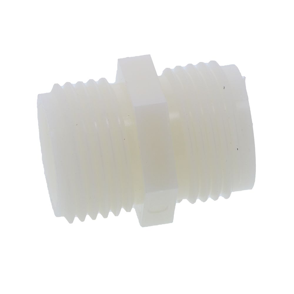 Garden Hose Hex Nipple Nylon - 3/4 MGHT x 3/4 MGHT