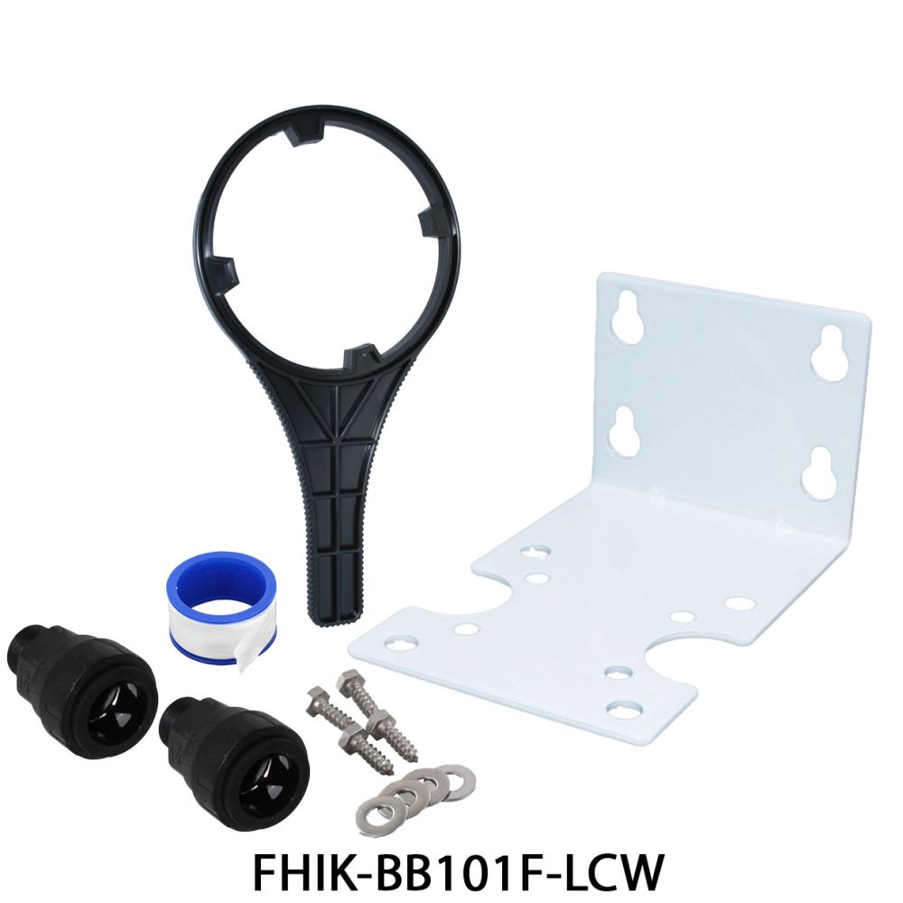 Big Flow Single Housing Install Kit - White Bracket