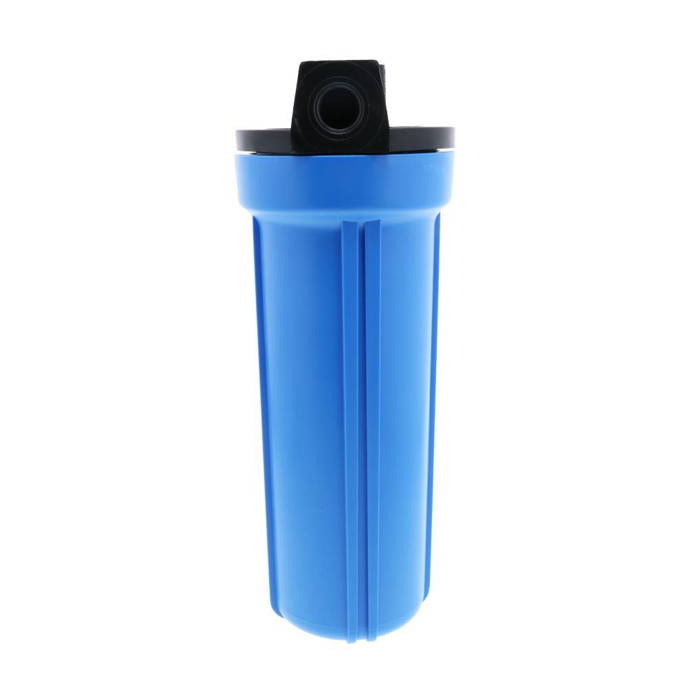 10" Slim Line Filter Housing Blue Sump/Black Boss Cap 1/2" No PR - 1/2" FPT