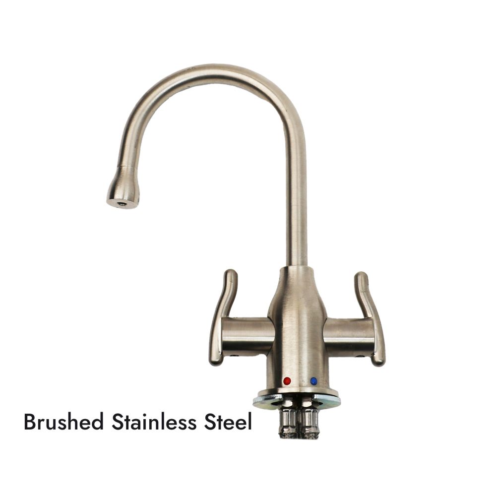 Mountain Plumbing MT1801-NL Contemporary Hot & Cold Water Dispenser w/ Wine Bottle Spout & Curved Handles