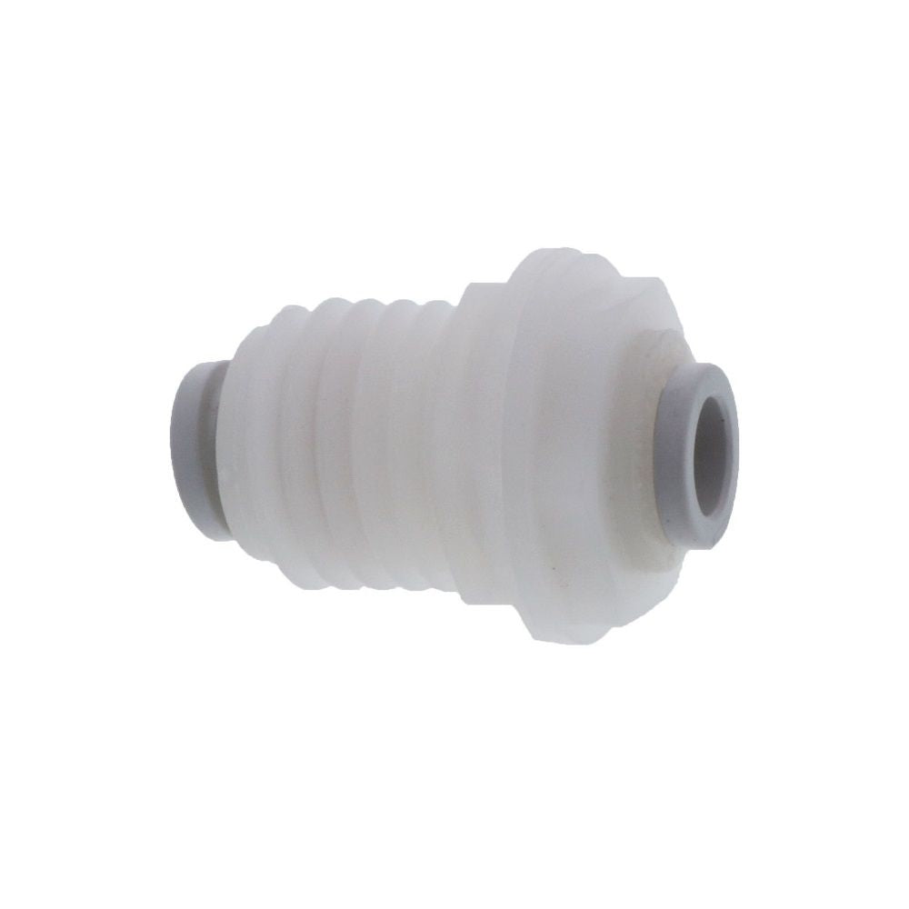 Kynar PVDF Bulkhead Union - 3/8 x 3/8