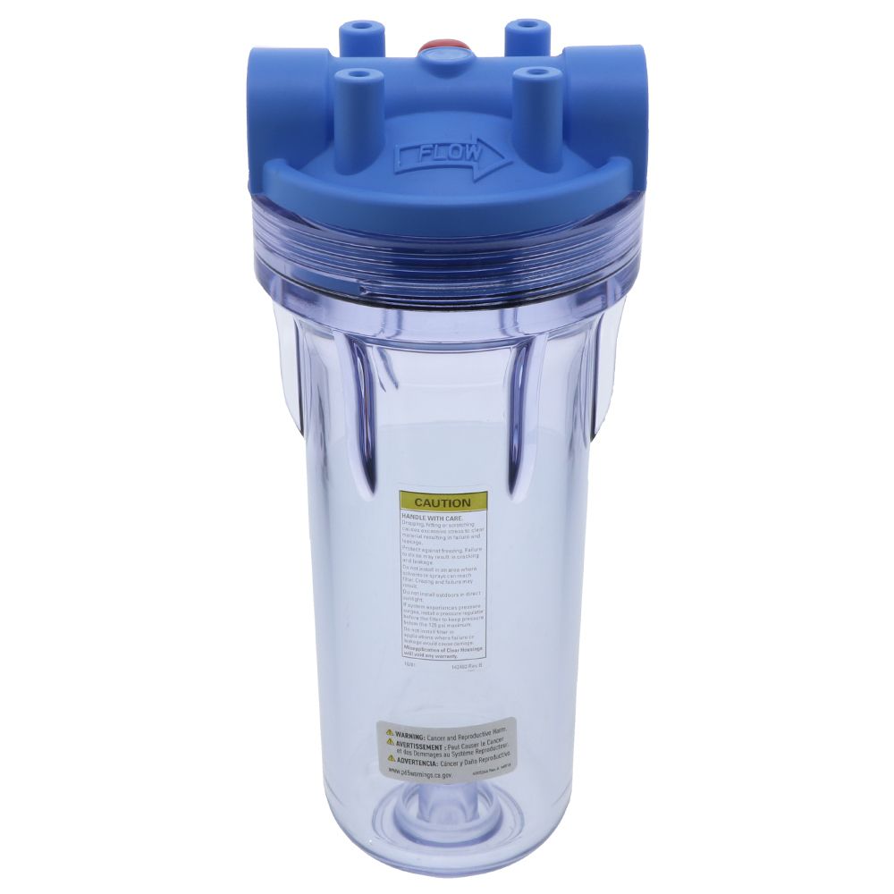Pentek 150558 10" 3G Standard Filter Housing Blue/Clear MB w/ PR - 3/4" FPT